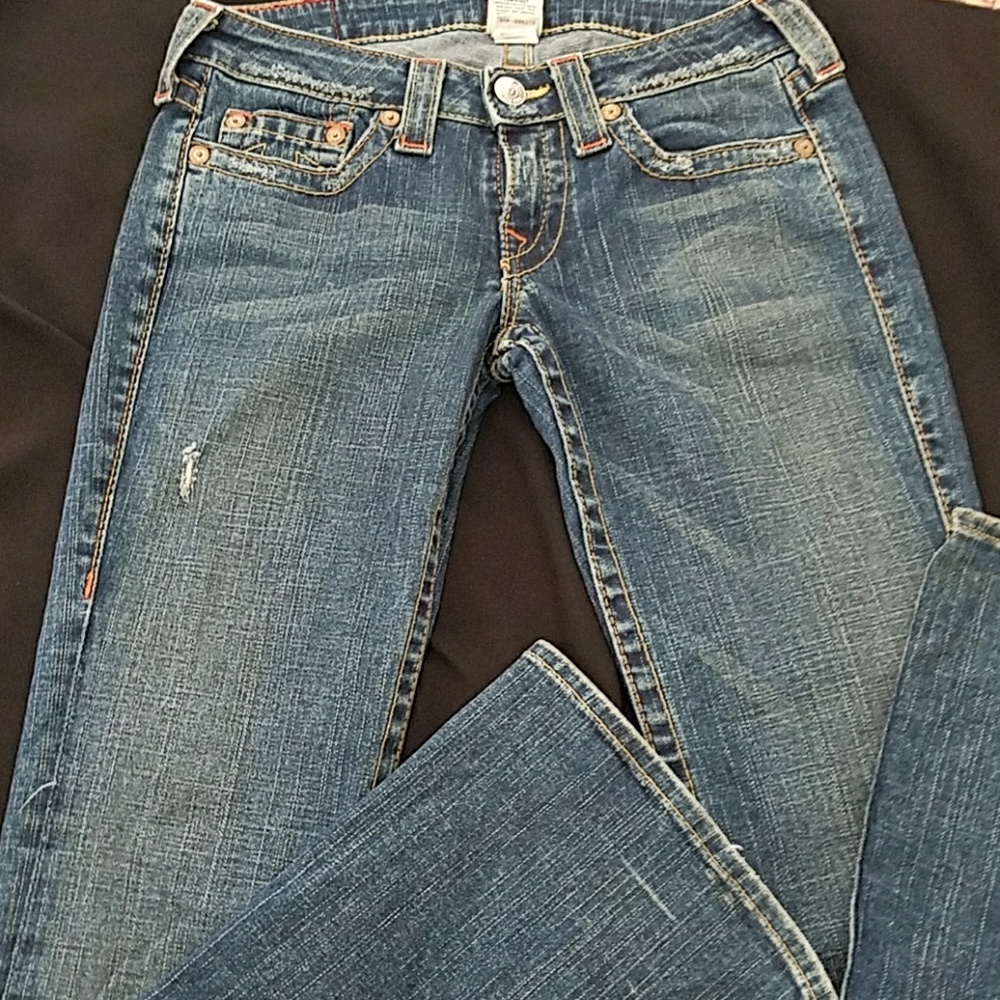 True Religion distressed jeans